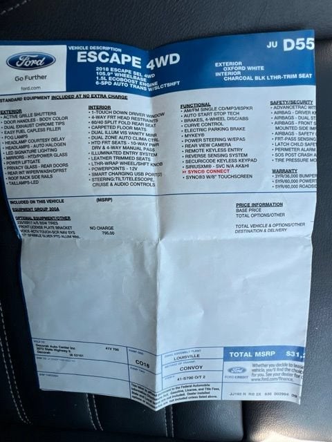 2018 Ford Escape SEL