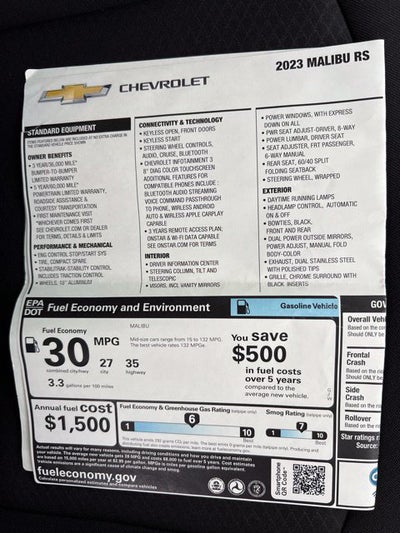 2023 Chevrolet Malibu RS