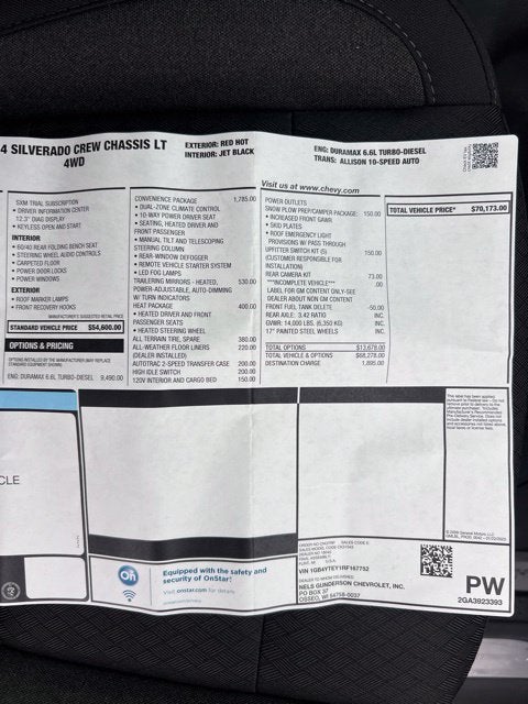 2024 Chevrolet Silverado 3500 HD Chassis Cab LT