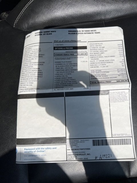 2019 Chevrolet Silverado 3500 HD LTZ