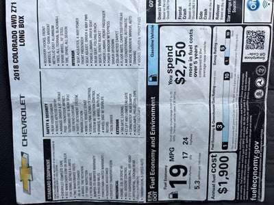 2018 Chevrolet Colorado 4WD Z71