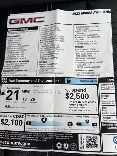 2023 GMC Acadia Denali