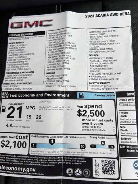 2023 GMC Acadia Denali