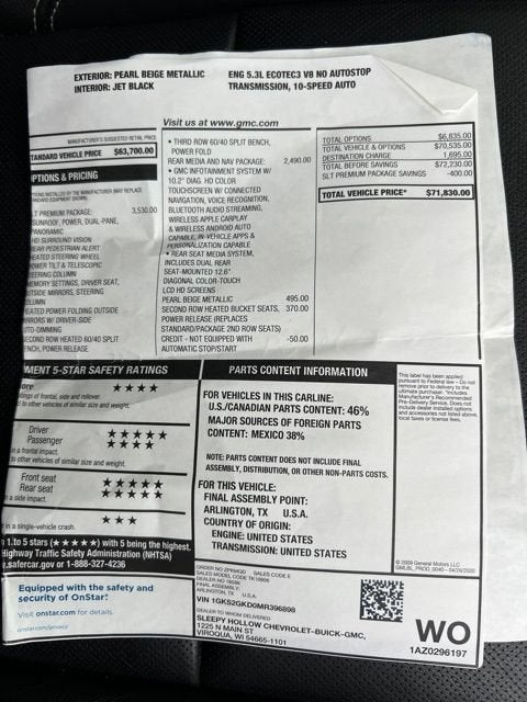 2021 GMC Yukon XL SLT