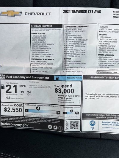 2024 Chevrolet Traverse Z71