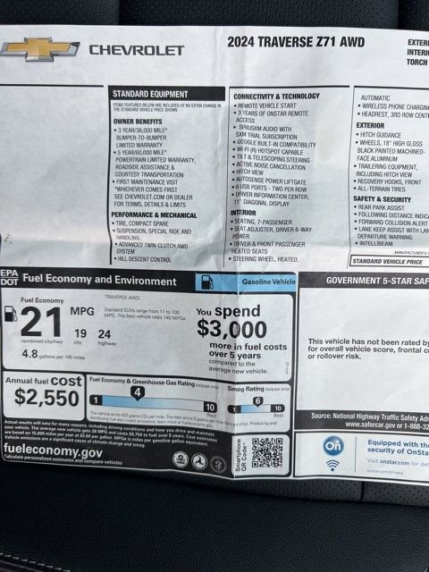 2024 Chevrolet Traverse Z71