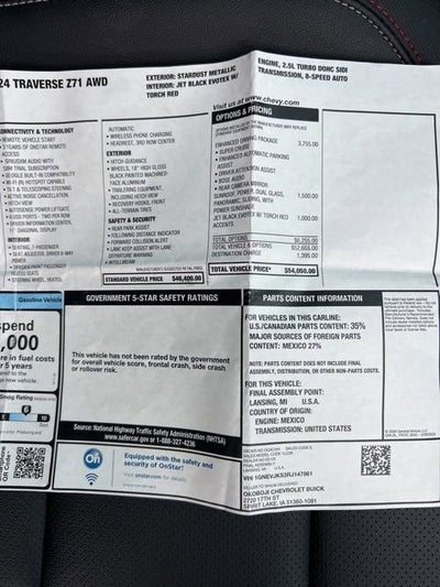 2024 Chevrolet Traverse Z71