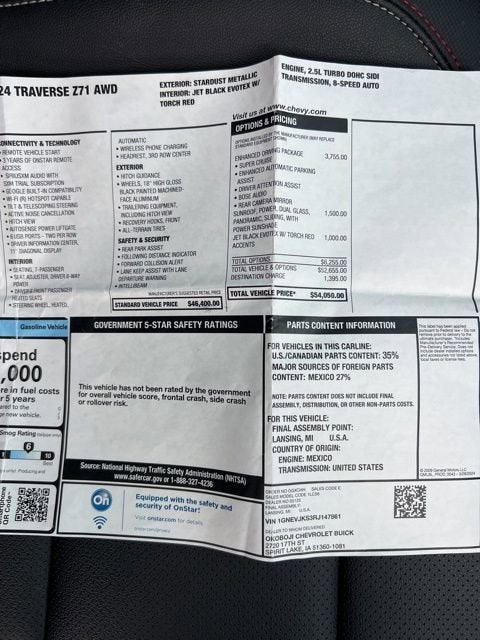 2024 Chevrolet Traverse Z71