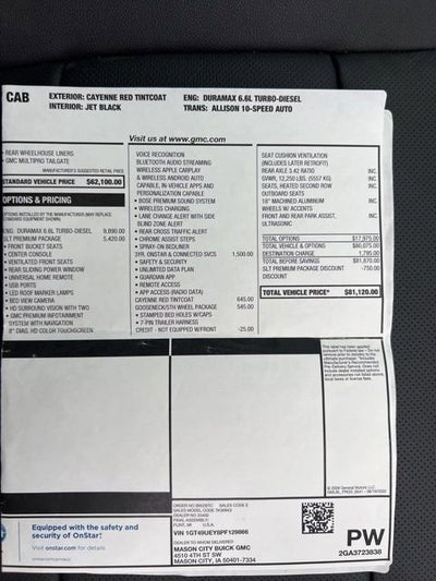 2023 GMC Sierra 3500 HD SLT