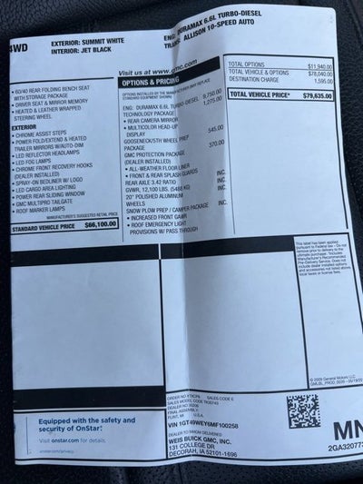 2021 GMC Sierra 3500 HD Denali