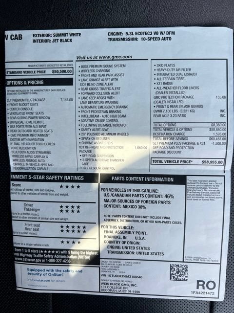 2021 GMC Sierra 1500 SLT