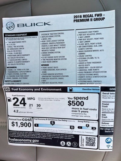 2016 Buick Regal Premium II