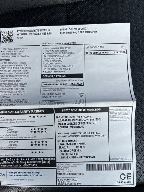 2017 Chevrolet Silverado 1500 High Country