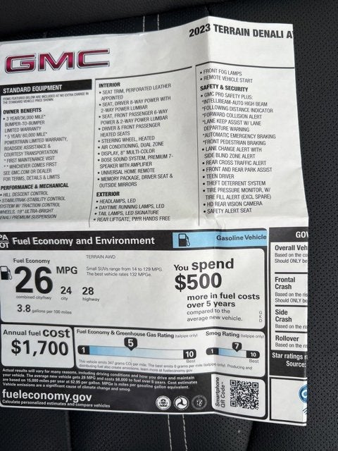 2023 GMC Terrain Denali